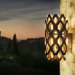 LED-ulkoseinävalaisin Charlotte, corten-teräs, korkeus 28 cm, IP65