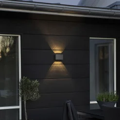 LED-ulkoseinävalaisin Chieri 8-lamppua antrasiitti