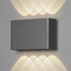 LED-ulkoseinävalaisin Chieri 8-lamppua antrasiitti