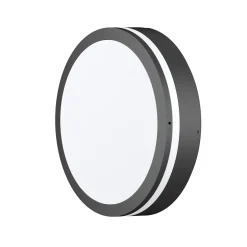 LED-ulkoseinävalaisin CMD 9084, antrasiitti, Ø 25 cm, IP65