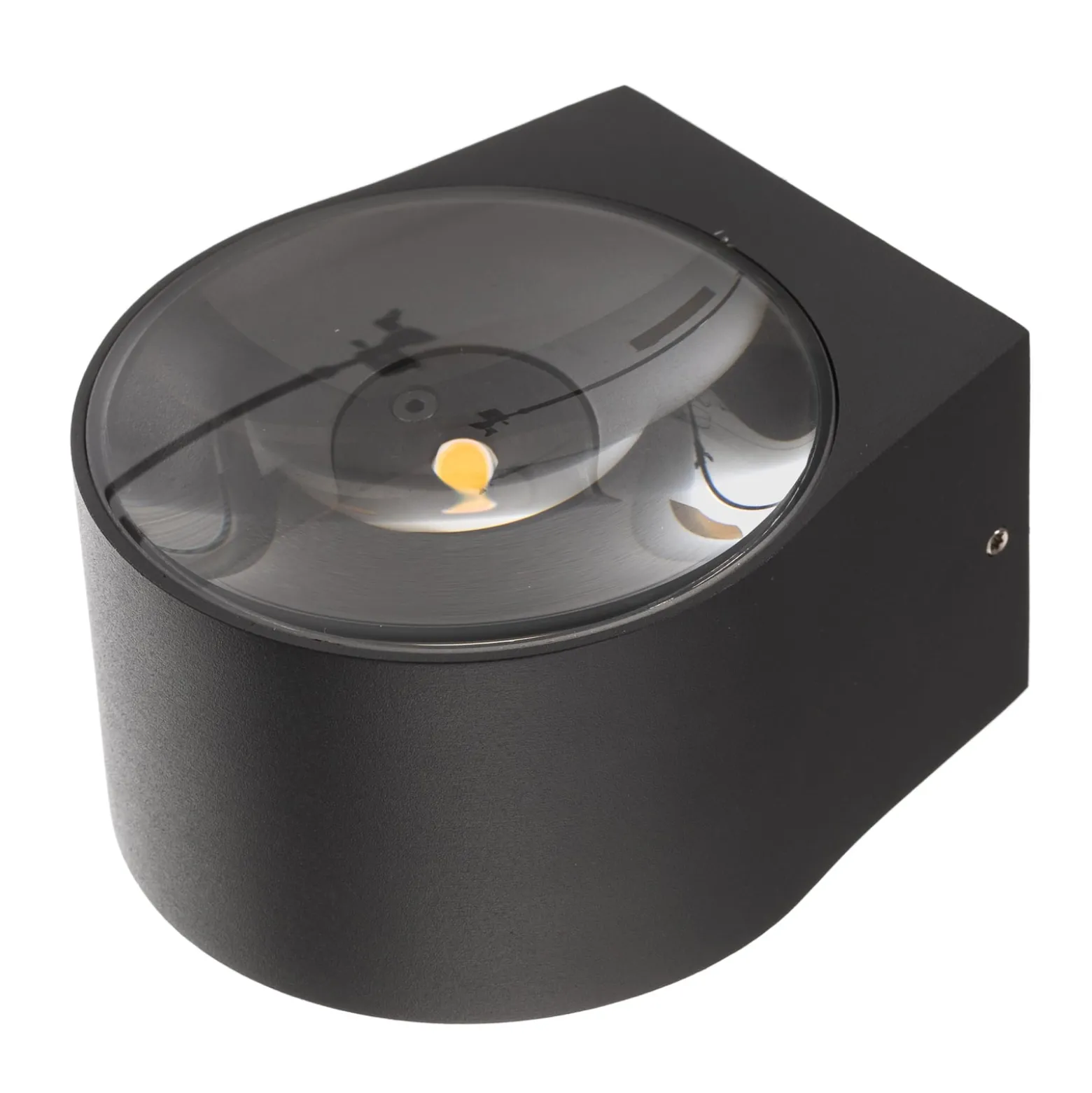 LED-ulkoseinävalaisin CMD 9029, jossa on lasilinssi