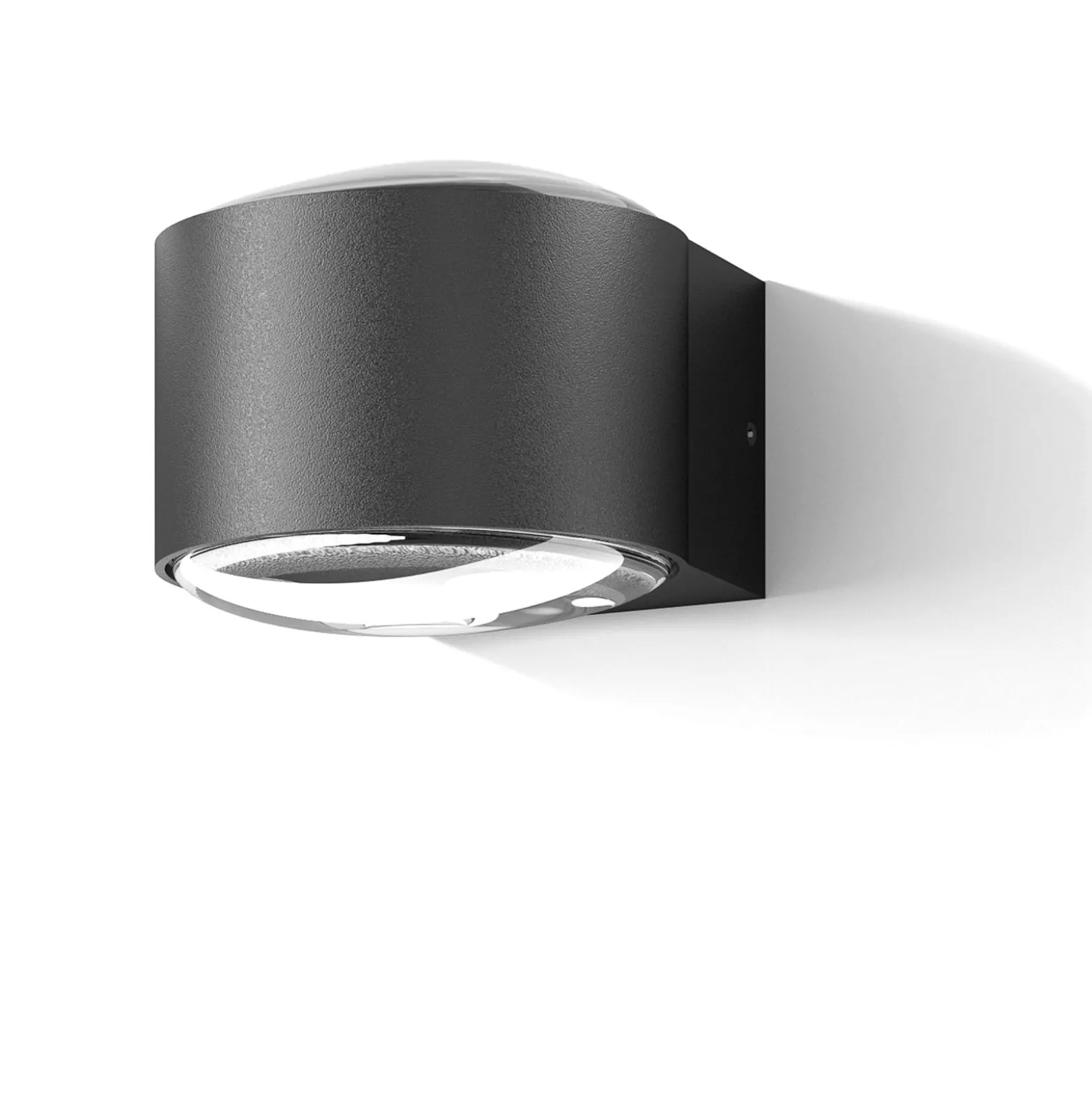 LED-ulkoseinävalaisin CMD 9029, jossa on lasilinssi