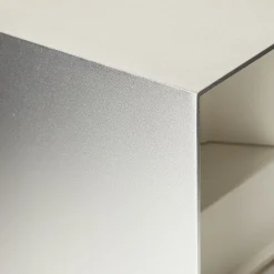 LED-ulkoseinävalaisin Cube, alumiinivärinen, metalli, 10 cm, ylös/alas