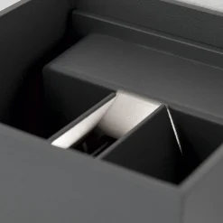 LED-ulkoseinävalaisin Cube-S, antrasiitti, metalli, anturi