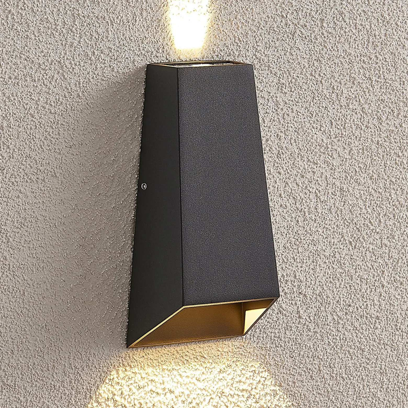 LED-ulkoseinävalaisin Dagur, tummanharmaa