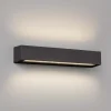 LED-ulkoseinävalaisin Doro, harmaa, alumiini, leveys 38 cm, 2-valo.