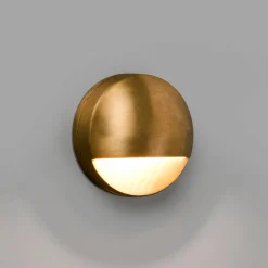 LED-ulkoseinävalaisin Drak messinkiä