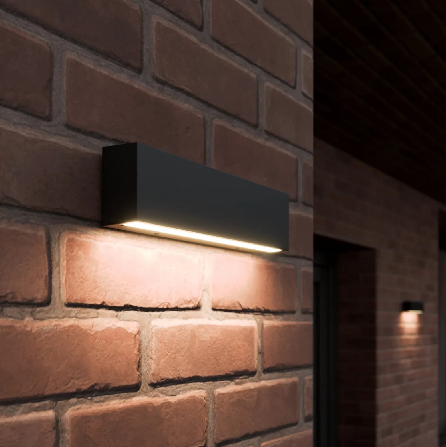 LED-ulkoseinävalaisin Elvira, antrasiitti, metalli, lämmin valkoinen, IP65
