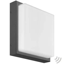 LED-ulkoseinävalaisin Ernest, grafiitti, liiketunnistin