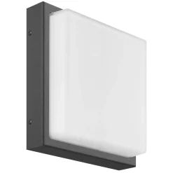 LED-ulkoseinävalaisin Ernest, grafiitti, 25 x 25 cm