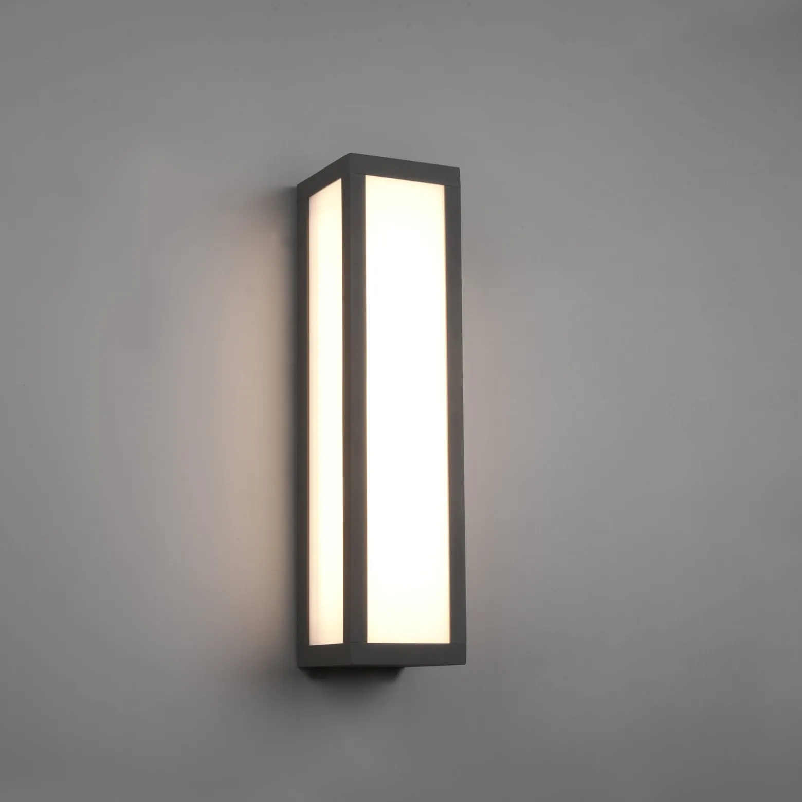 LED-ulkoseinävalaisin Fuerte, antrasiitti, alumiini, IP54