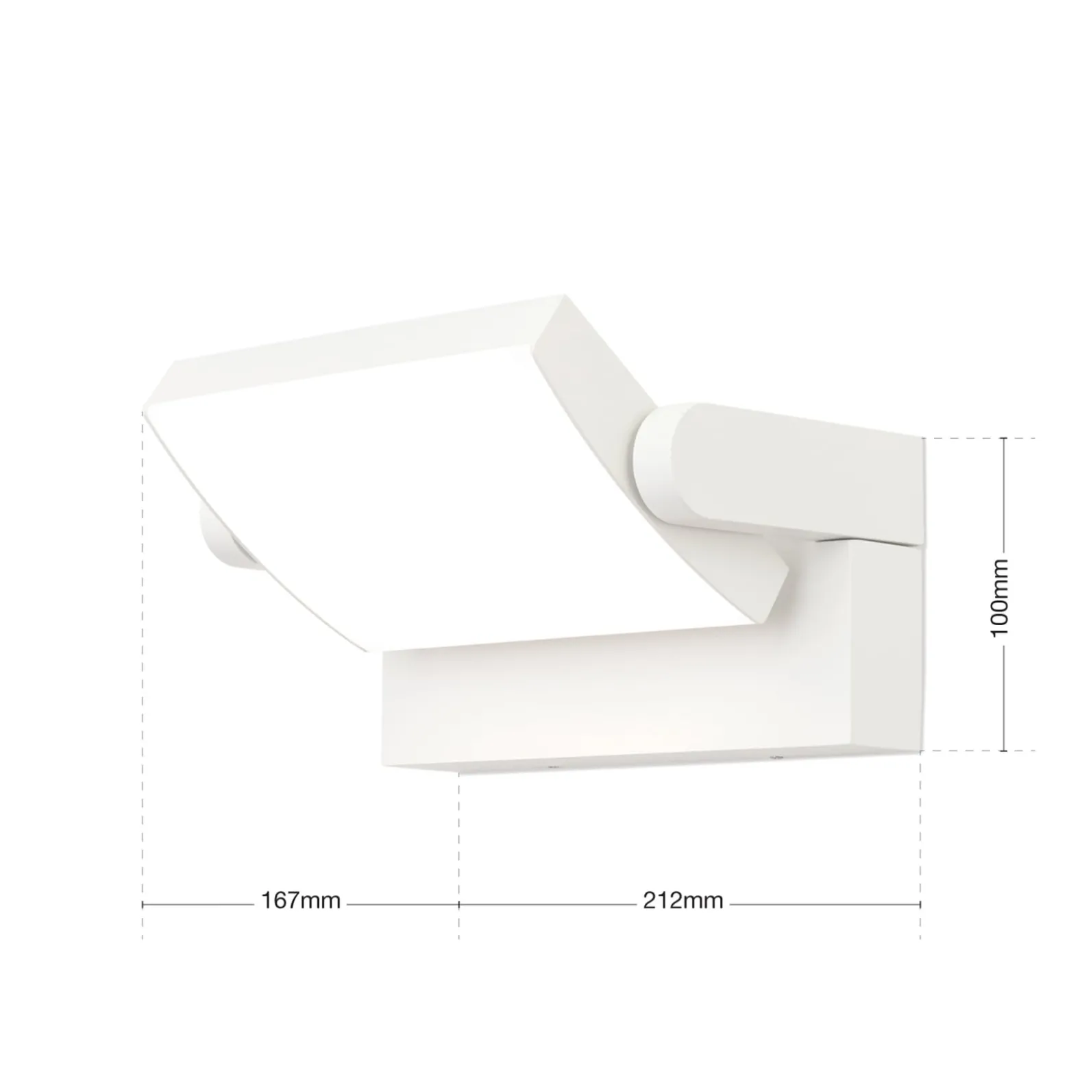 LED-ulkoseinävalaisin Ginger, IP54, CCT, valkoinen