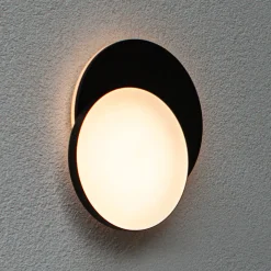LED-ulkoseinävalaisin Goleta, musta, muunneltava muoto, CCT