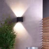 LED-ulkoseinävalaisin Jabbah, tummanharmaa, ylös/alasvalo