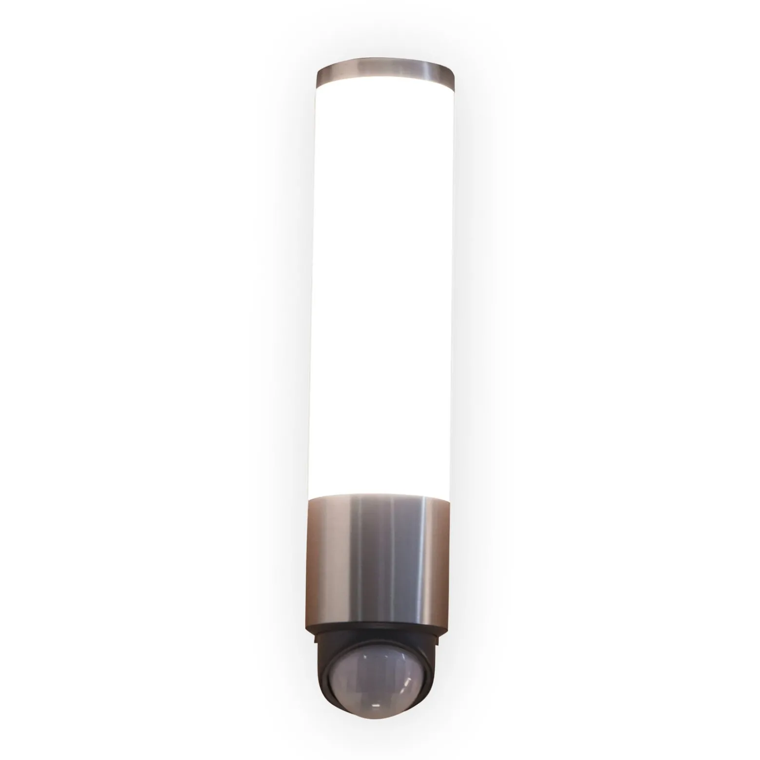LED-ulkoseinävalaisin LEDA, ruostumaton teräs, korkeus 35 cm, IP44