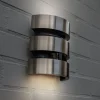 LED-ulkoseinävalaisin MAYA, ruostumaton teräs, korkeus 18 cm, IP44