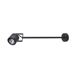 LED-ulkoseinävalaisin 5012, musta, alumiini, lasi, 68 cm