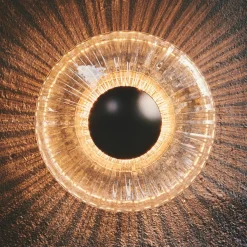 LED-ulkoseinävalaisin New Wave Optic, lasi, Ø 26 cm, IP65