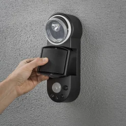 LED-ulkoseinävalaisin Prato, paristokäyttö, 10 cm