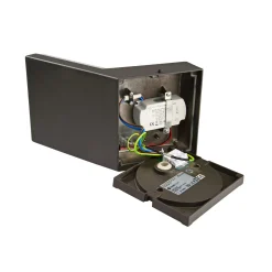 LED-ulkoseinävalaisin Tucanae, harmaa, korkeus 22 cm, IP65, metallia