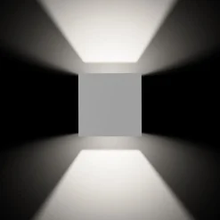LED-ulkoseinävalaisin 9033 up/down, valkoinen