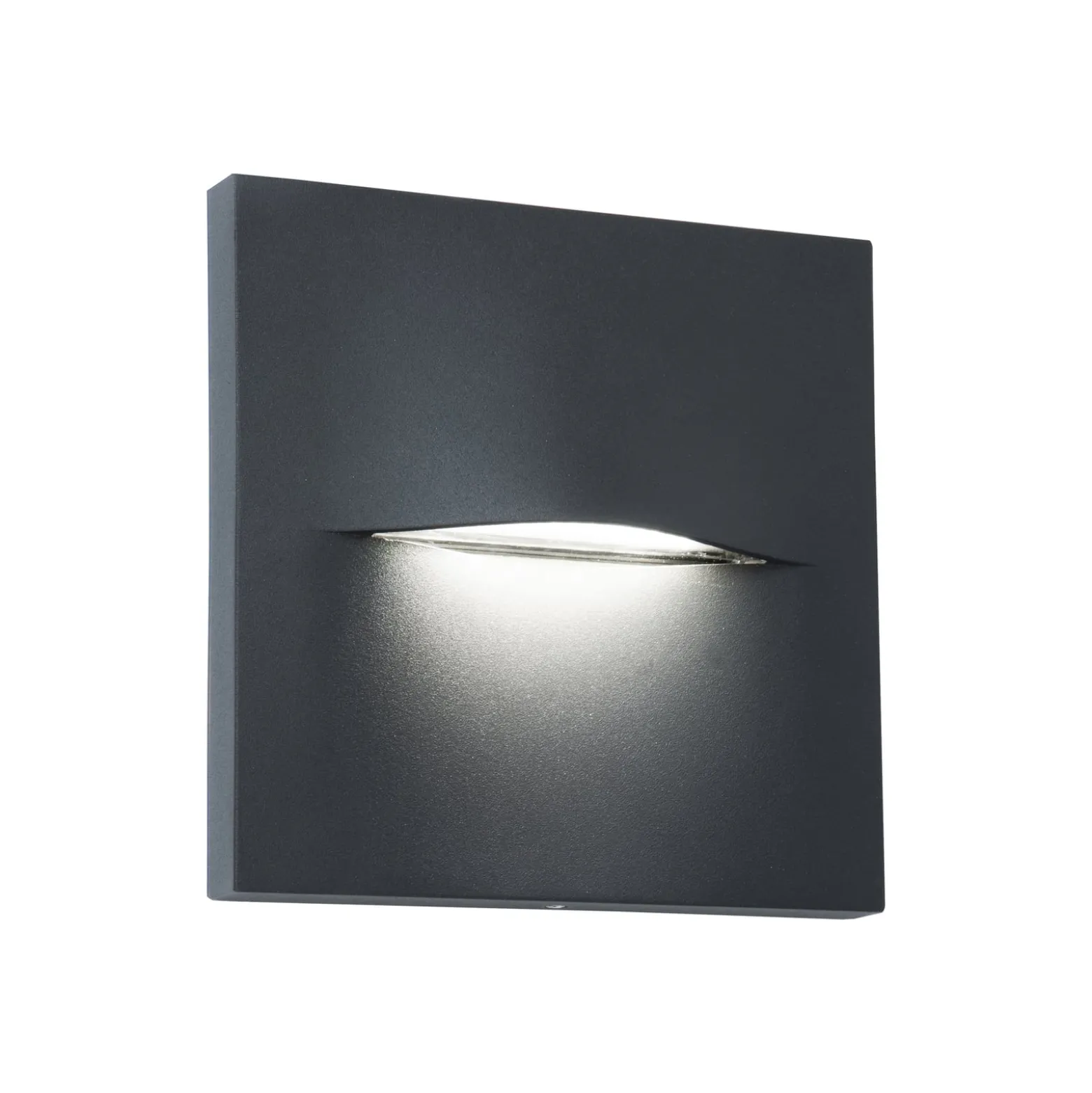 LED-ulkoseinävalaisin Vita, tummanharmaa, 14 x 14 cm