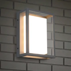 LED-ulkoseinävalaisin Witham, IP54, CCT, antrasiittipunainen