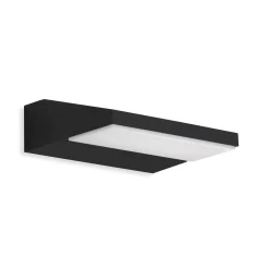 LED-ulkoseinävalo Bergen kääntyvä, musta 4 000 K