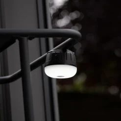LED-ulkovalaisin 850948, musta/valkoinen, Ø 7 cm, muovi