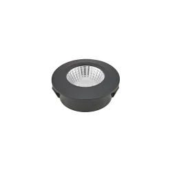 LED upotettava kattospotti Diled, Ø 6,7 cm, 3000 K, musta