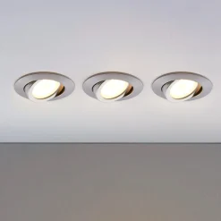LED upotettava valaisin Andrej, pyöreä, alumiini, 3 kpl:n sarja