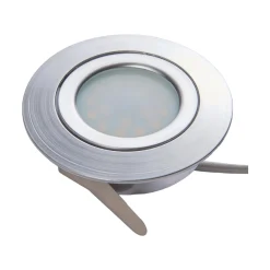 LED upotettava valaisin Andrej, pyöreä, alumiini, 3 kpl:n sarja