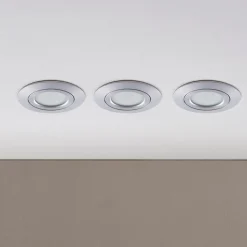 LED upotettava valaisin Andrej, pyöreä, alumiini, 3 kpl:n sarja