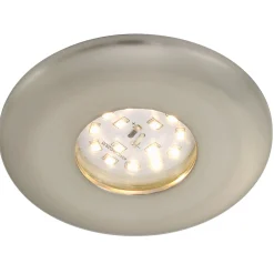 LED upotettava valaisin Attach One, matta nikkeli, IP65