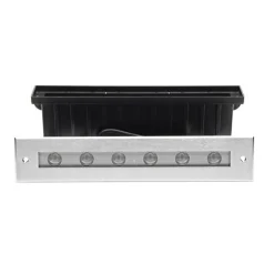 LED upotettu lattiavalaisin Jeremia, 32,8cm, lämmin valkoinen