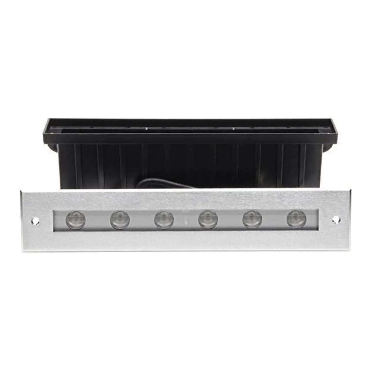 LED upotettu lattiavalaisin Jeremia, 32,8cm, lämmin valkoinen