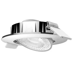 LED uppoasennusvalaisin Slimo, kääntyvä, kromi
