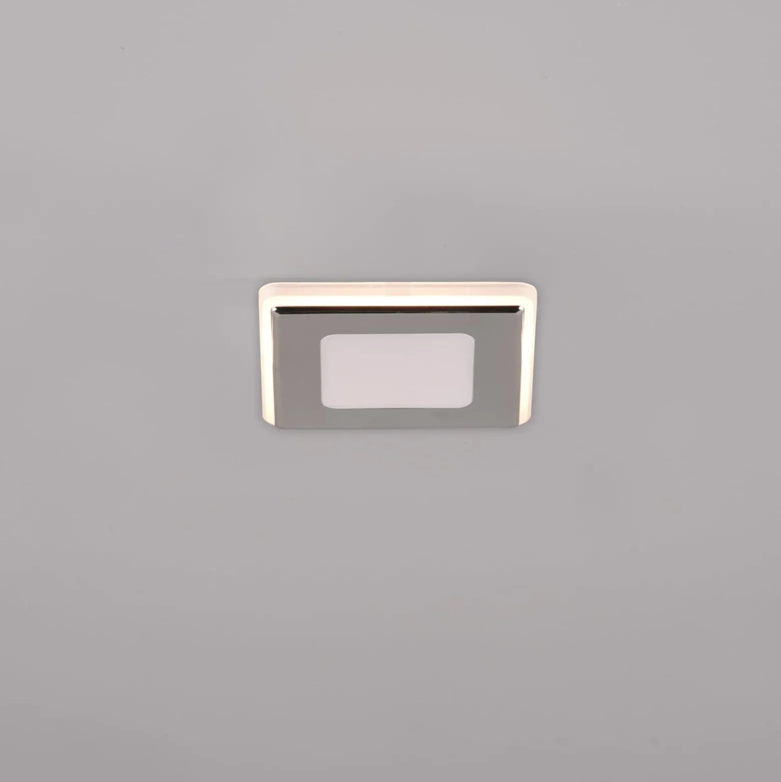 LED-uppovalaisin Nimbus IP44 8,5x8,5 cm 830 kromi