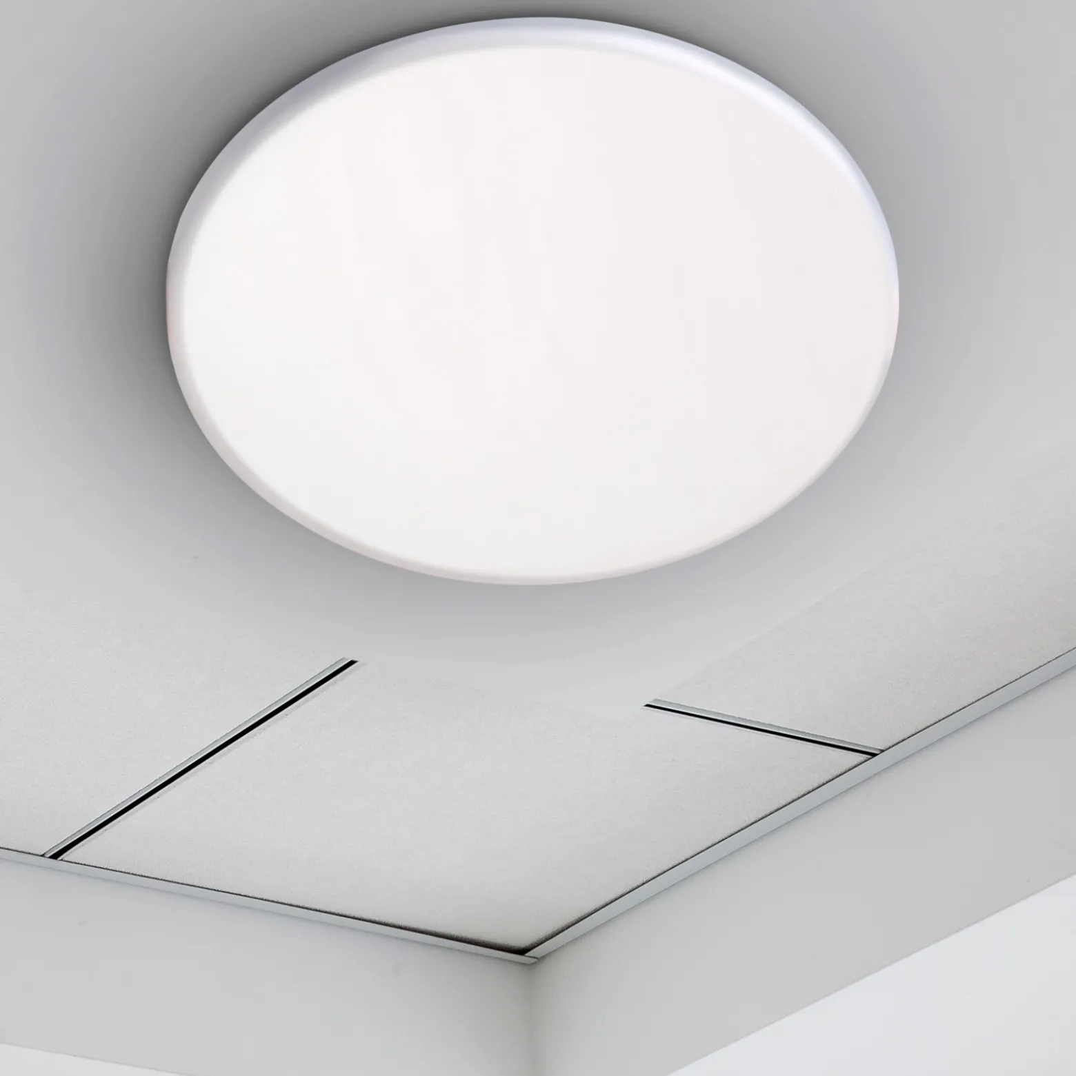 LED-uppovalo Suma, Ø 21,5 cm, valkoinen, himmennettävä, IP44