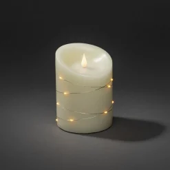 LED vahakynttilä kerma Valon väri meripihka Korkeus14cm