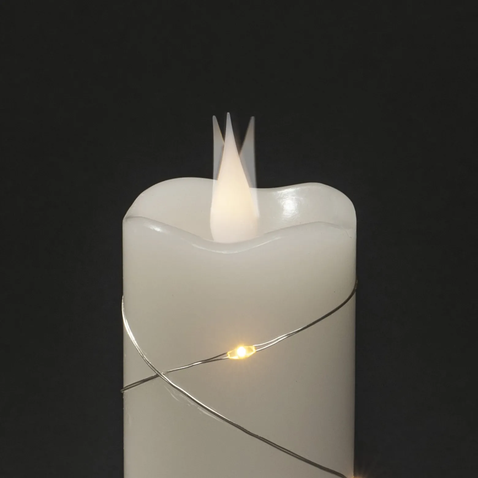 LED vahakynttilä valkoinen Valon väri lämmin valkoinen 12,7 cm