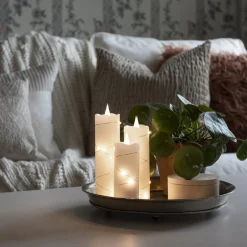 LED vahakynttilä valkoinen Valon väri lämmin valkoinen 12,7 cm