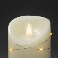 LED vahakynttilä valkoinen Valon väri lämmin valkoinen 14 cm
