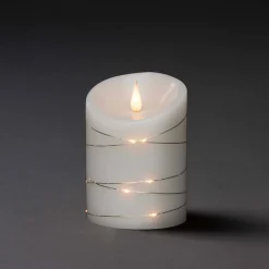 LED vahakynttilä valkoinen Valon väri lämmin valkoinen 14 cm