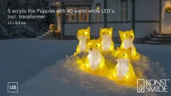 LED-valofiguuri Kettu, 5 kpl, ketju