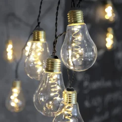 LED-valoketju Glow lasia, kirkas