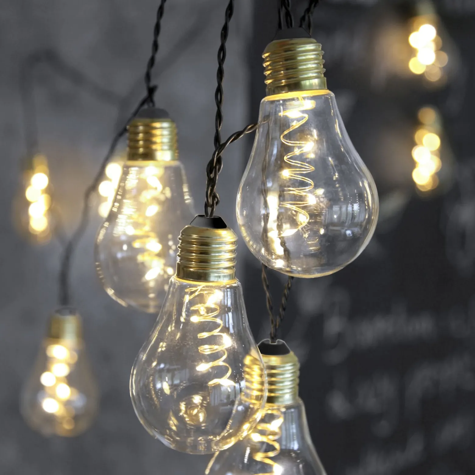 LED-valoketju Glow lasia, kirkas