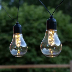 LED-valoketju Glow, paristokäyttöinen, kirkas