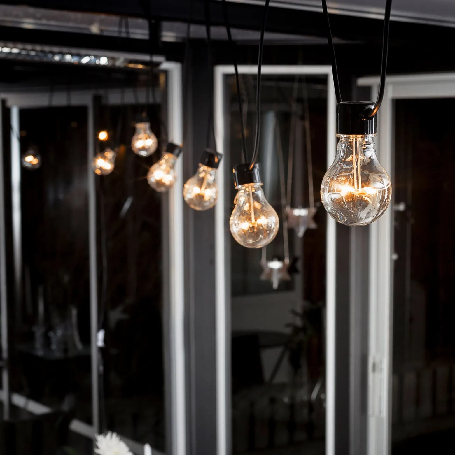 LED-valoketju olutpuutarhan perussarja, keltainen