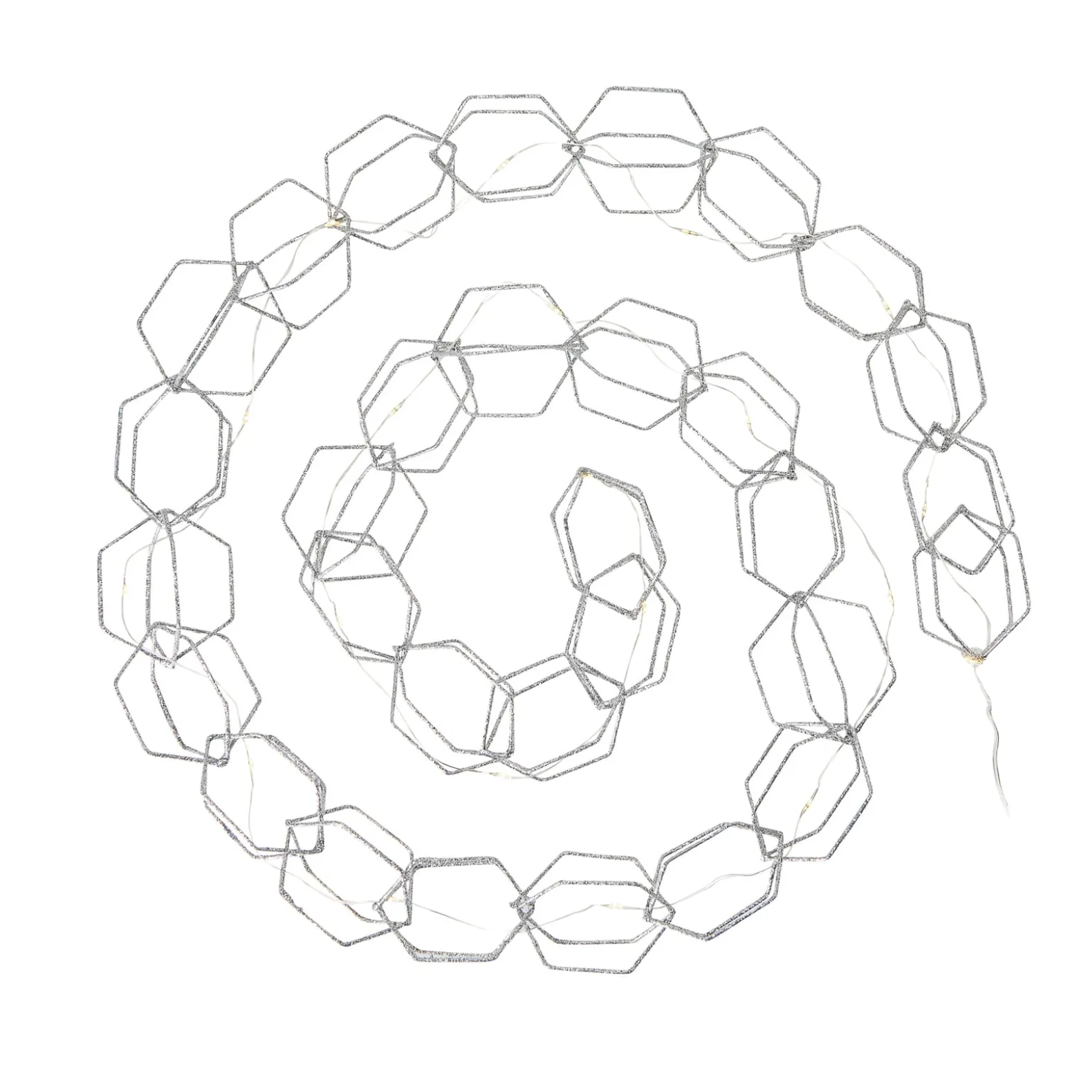 LED-valoketju Serve, 20-lamppuinen, hopea